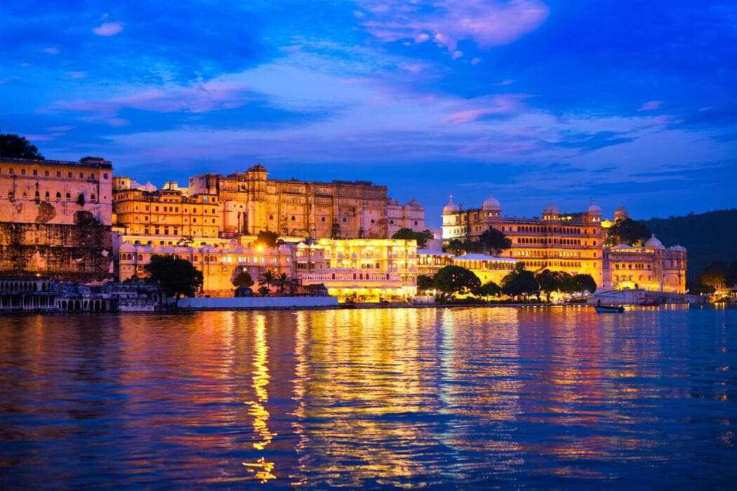 Udaipur evening lake view